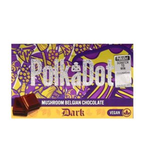 PolkaDot Dark Mushroom Belgian Chocolate